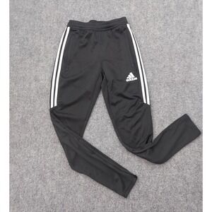Adidas Track Pants Mens Extra Small Black Zip Ankle Logo Ahtletic Climacool